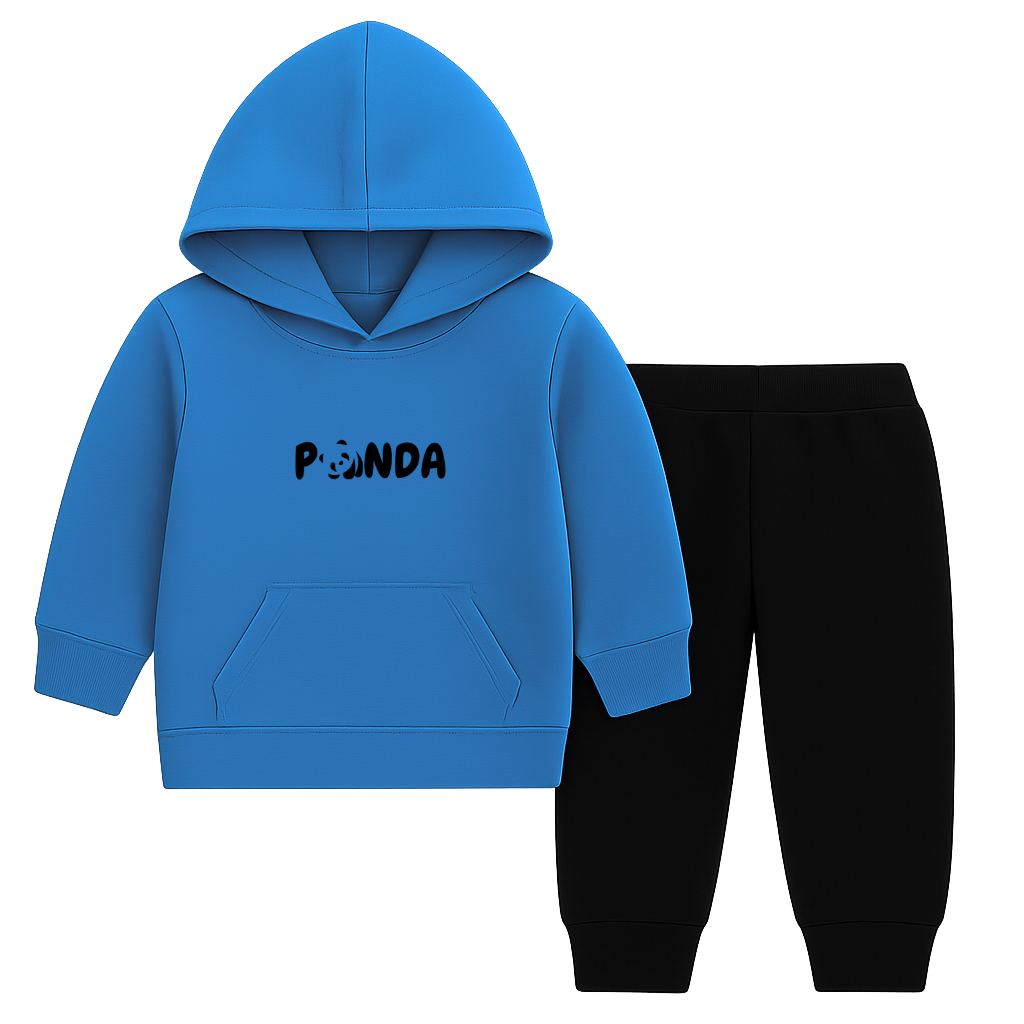 Panda Printed Hooded Tracksuit for Kids