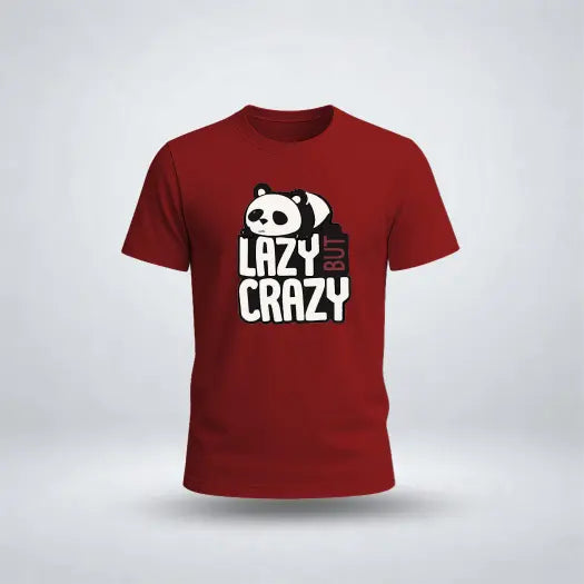 Lazy But Crazy Graphic Tee for Men's