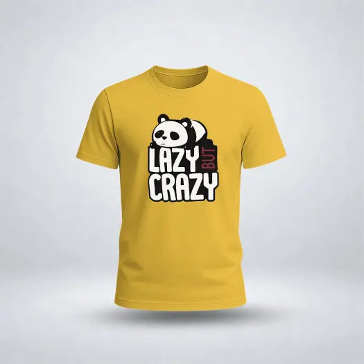 Lazy But Crazy Graphic Tee for Men's