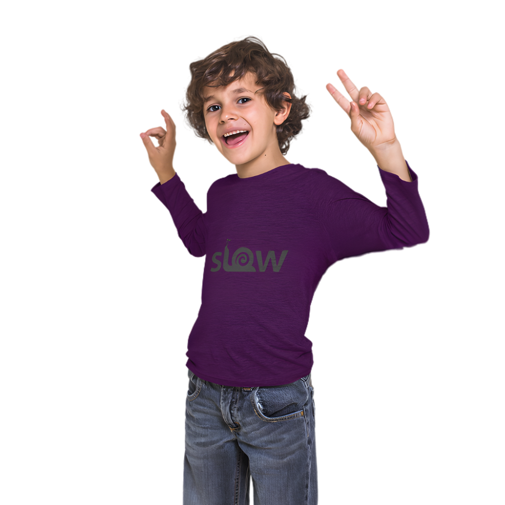SLOW Full Sleeve Printed T-Shirt for Kids
