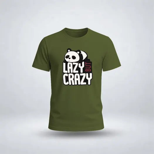 Lazy But Crazy Graphic Tee For Boys