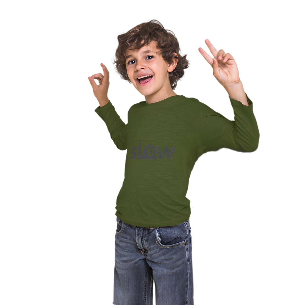 SLOW Full Sleeve Printed T-Shirt for Kids