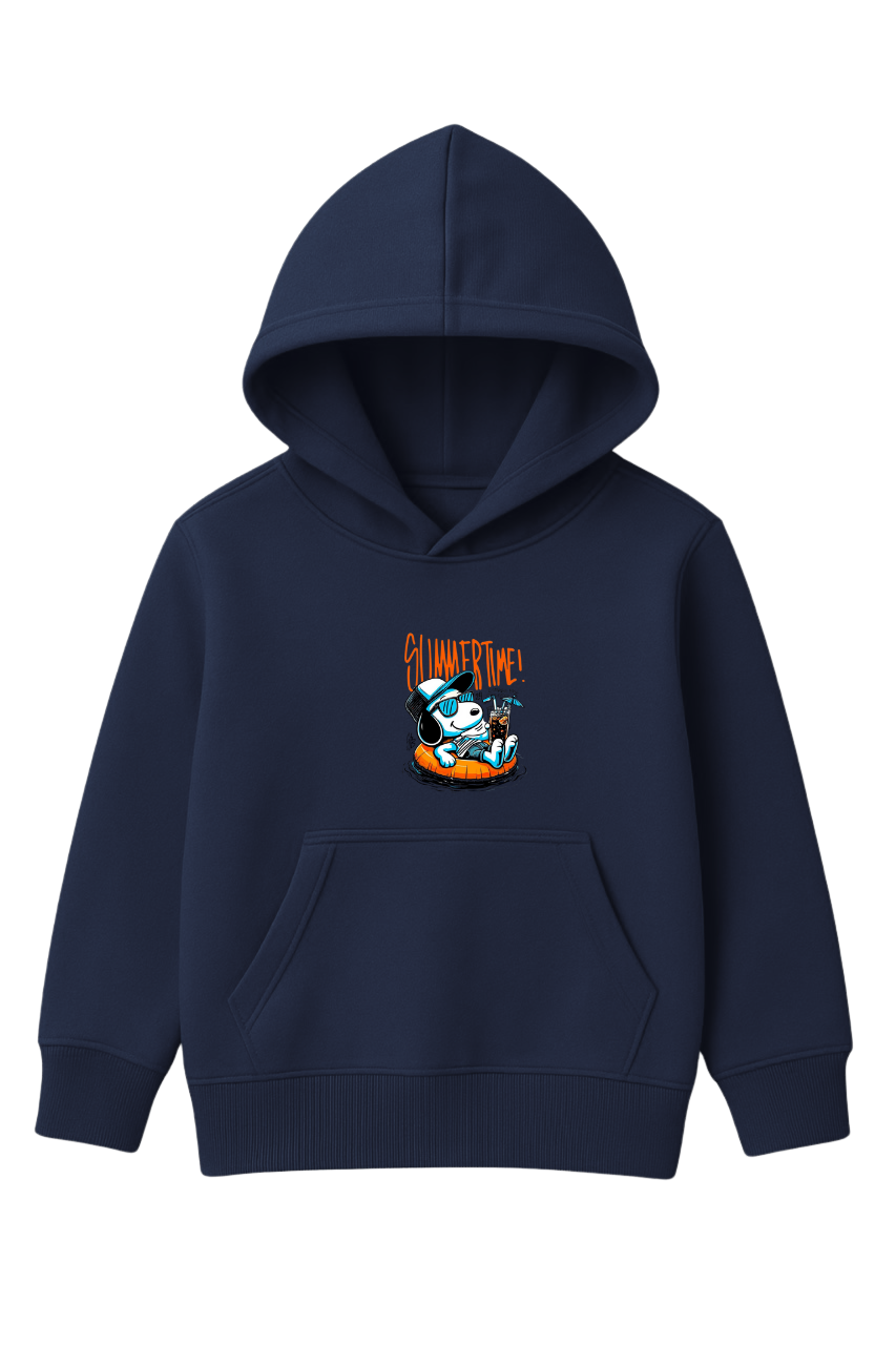 Summer Time Printed Hooded for Kids