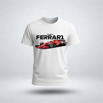 Boy's Drop Shoulder Ferr-ari Car Tee