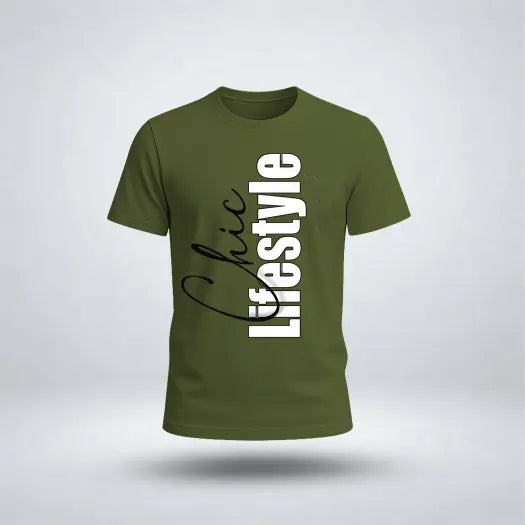 Chic Lifetime Graphic Tee for Men's