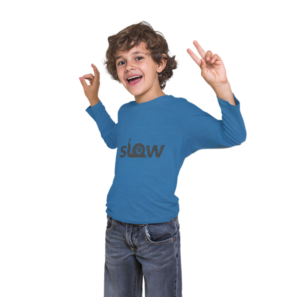 SLOW Full Sleeve Printed T-Shirt for Kids