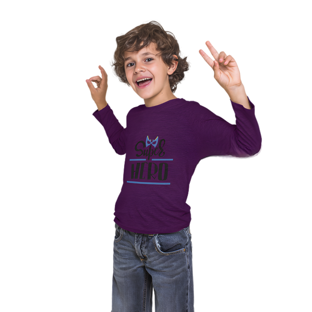 Super Hero Full Sleeve Printed T-Shirt for Kids
