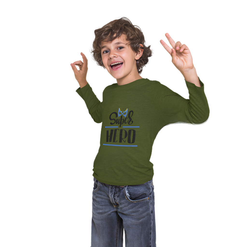 Super Hero Full Sleeve Printed T-Shirt for Kids
