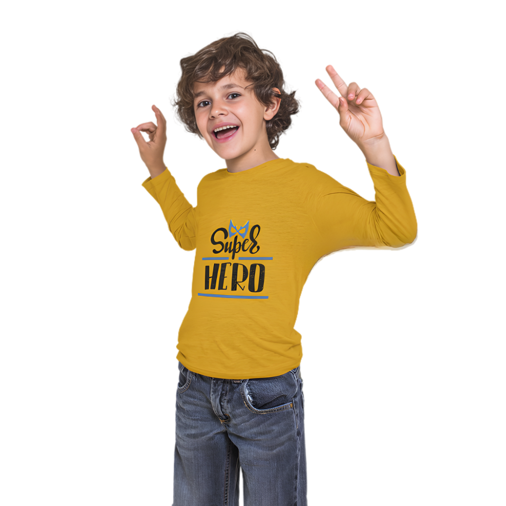Super Hero Full Sleeve Printed T-Shirt for Kids