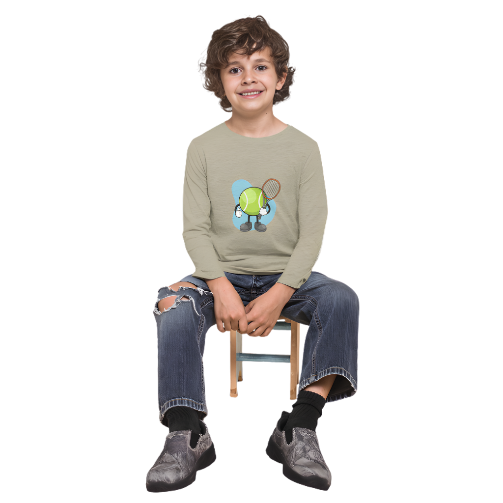 TENNIS BALL Full Sleeve Printed T-Shirt for Kids