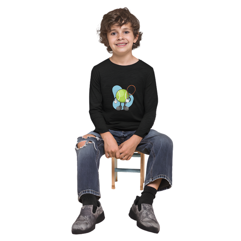 TENNIS BALL Full Sleeve Printed T-Shirt for Kids
