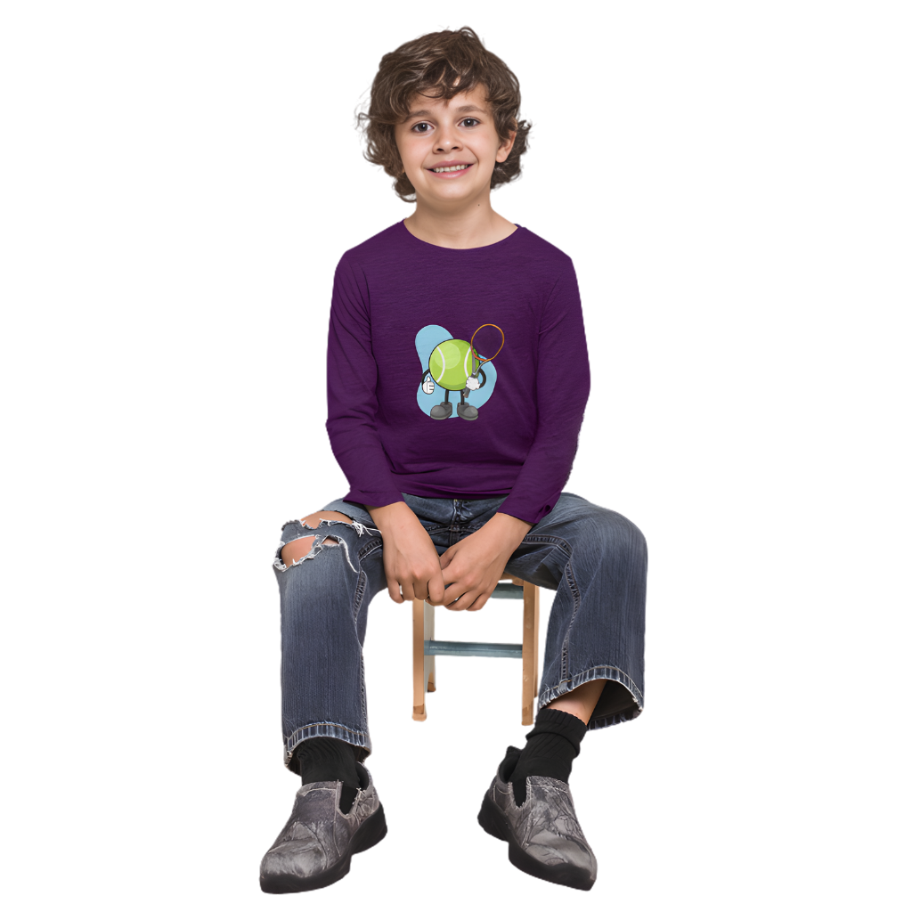 TENNIS BALL Full Sleeve Printed T-Shirt for Kids