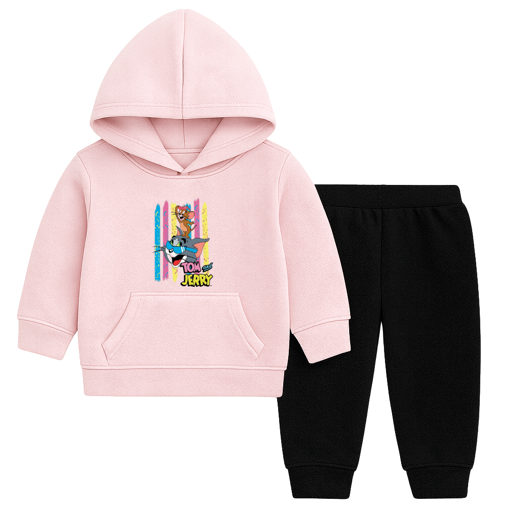 TOM & JERRY EDITION Printed Hooded Tracksuit for Kids