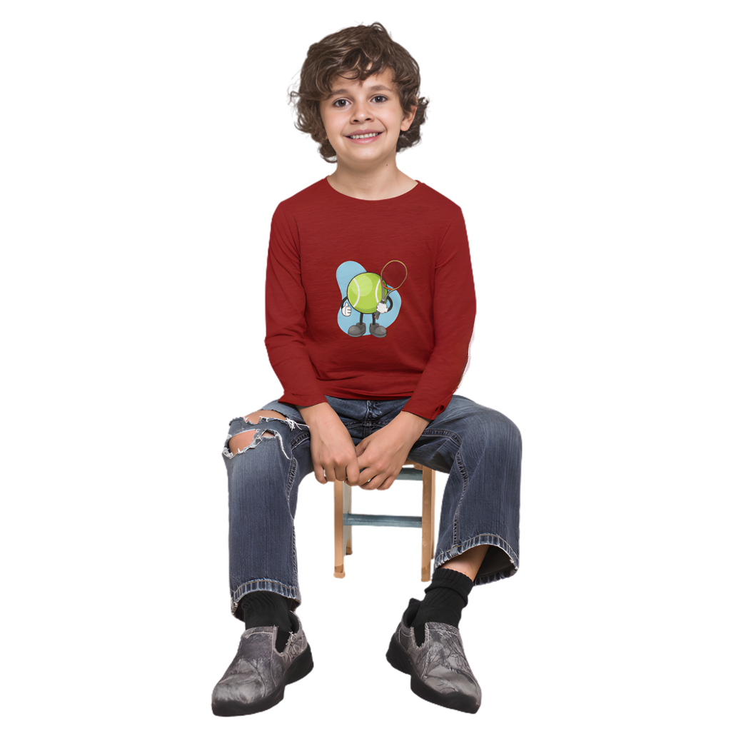 TENNIS BALL Full Sleeve Printed T-Shirt for Kids