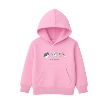 Best Friends Cats Printed Hooded for Kids