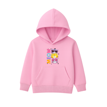 Meow Edition Printed Hooded for Kids