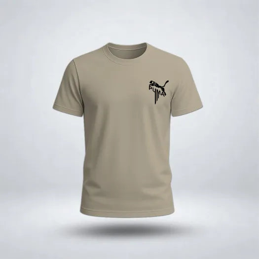 With The Leaping Cat Graphic Tee for Men's