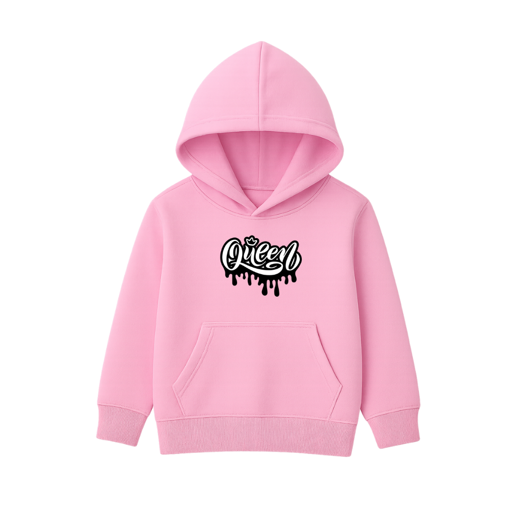 Queen Printed Hooded for Kids