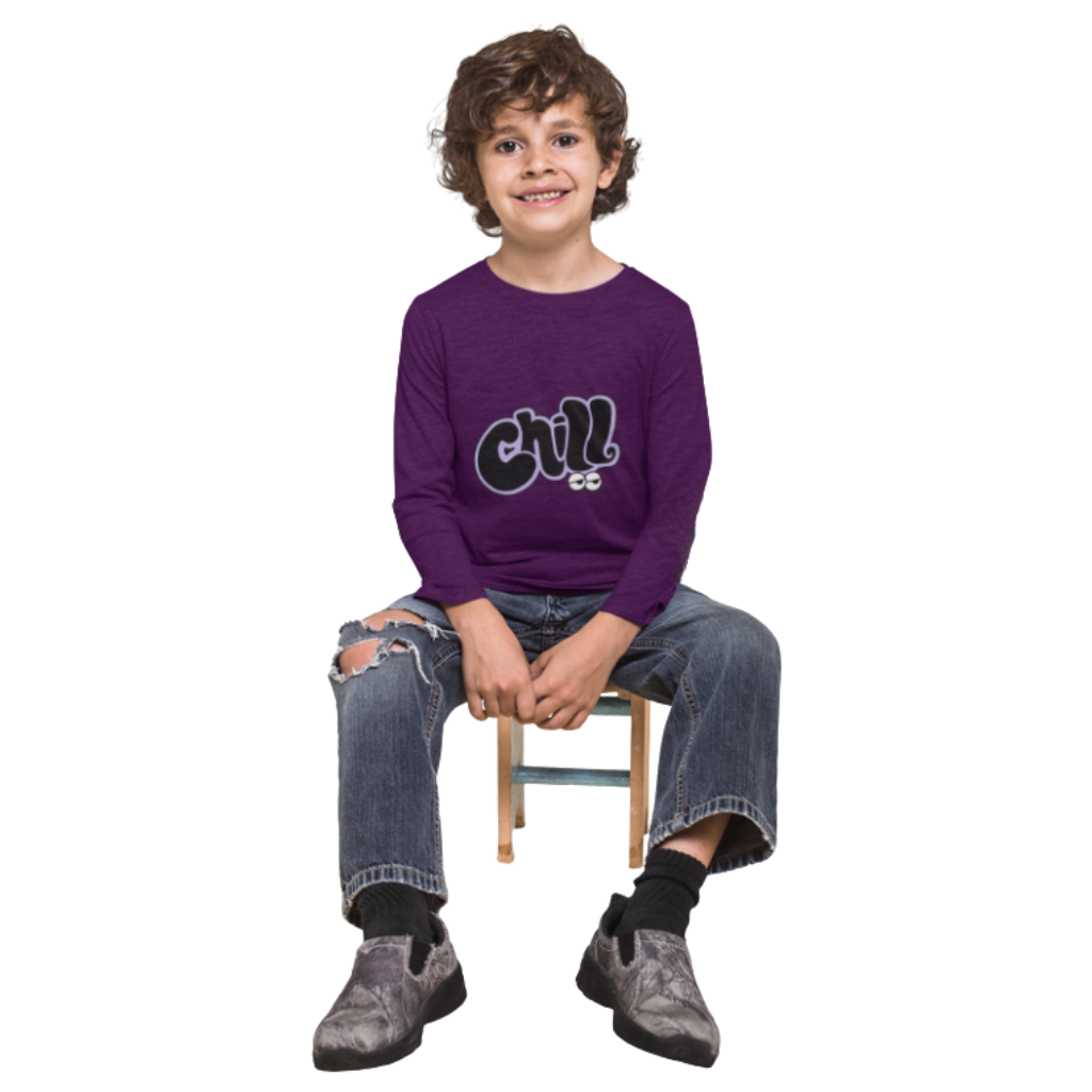 Chill Full Sleeve Printed T-Shirt for Kids