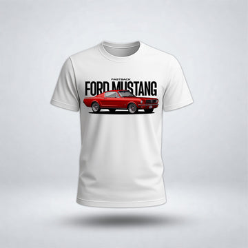 Boy's Drop Shoulder Ford-Mustang Car Tee