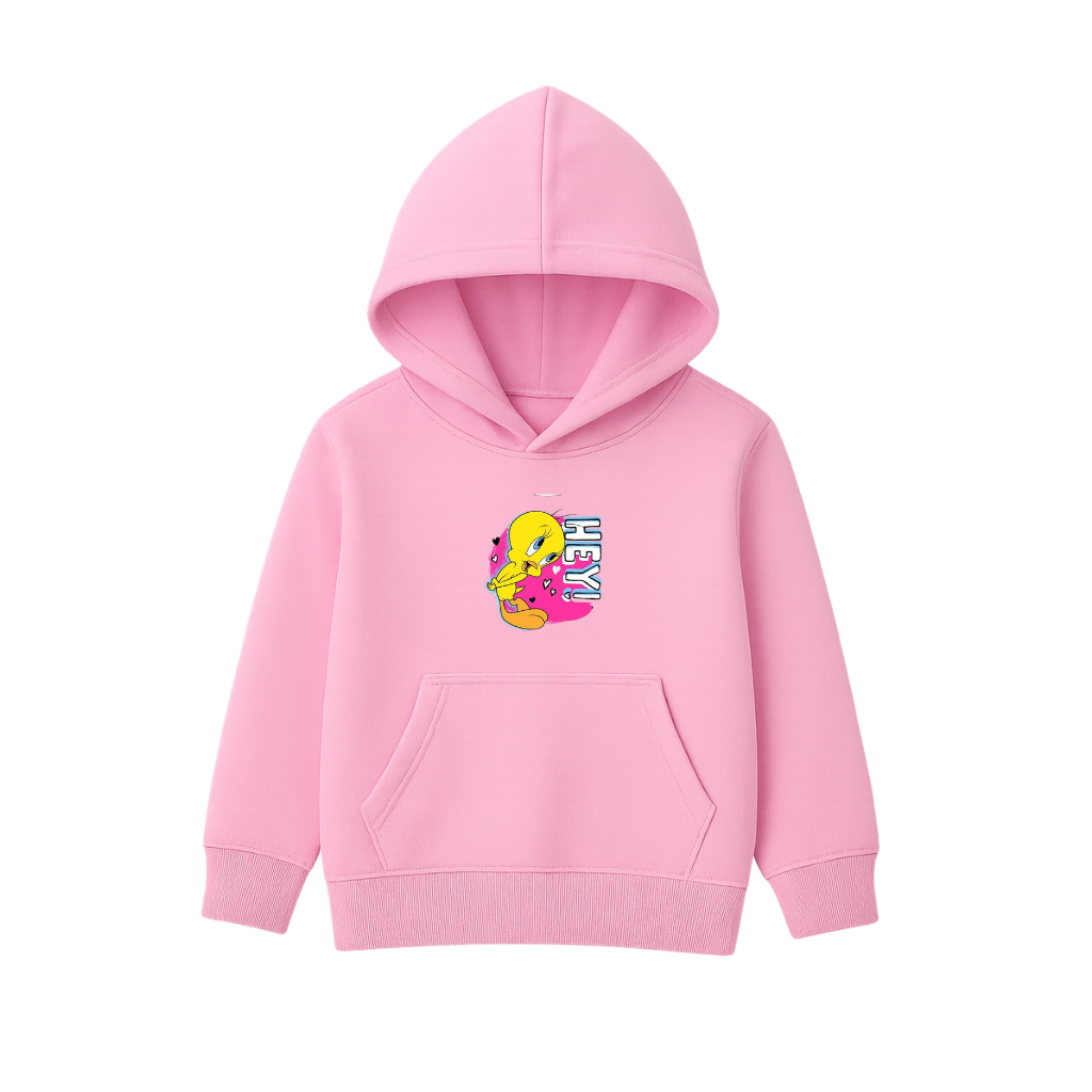 HEY TWEETY Printed Hooded for Kids