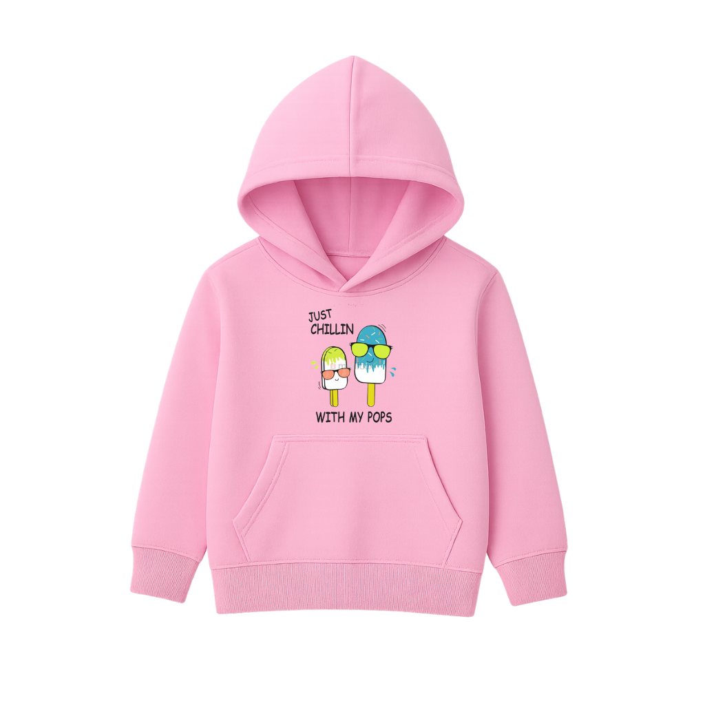 Just Chillin Printed Hooded for Kids