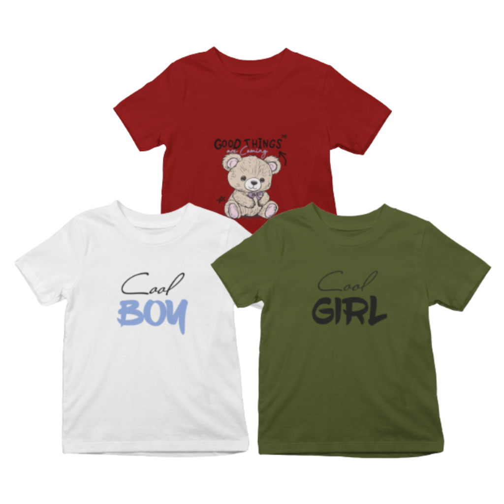 Kids T-Shirt Bundle Pack of 3