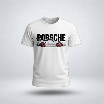 Men's Drop Shoulder Pors-che Car Tee