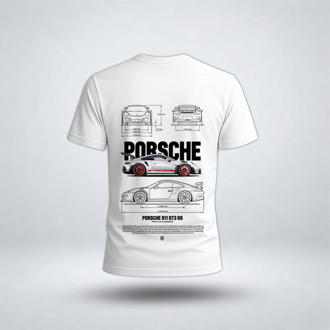 Men's Drop Shoulder Pors-che Car Tee