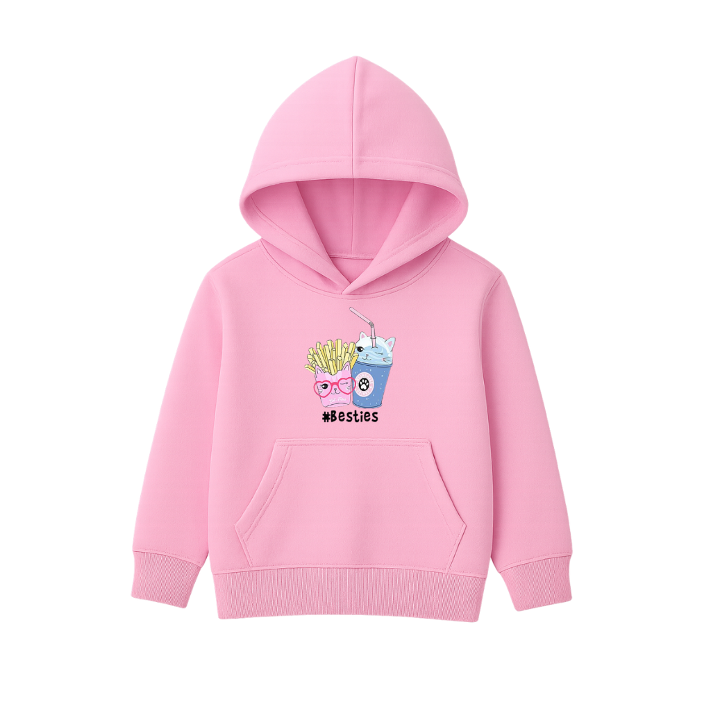 Fries & Shake Besties Printed Hooded for Kids