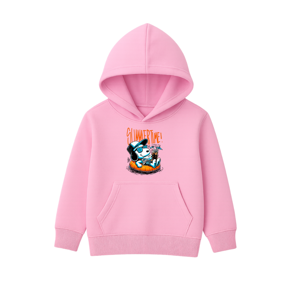 Summer Time Printed Hooded for Kids