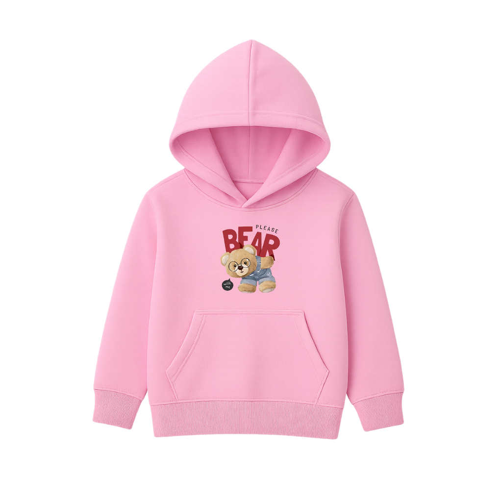 Please Bear Printed Hooded for Kids
