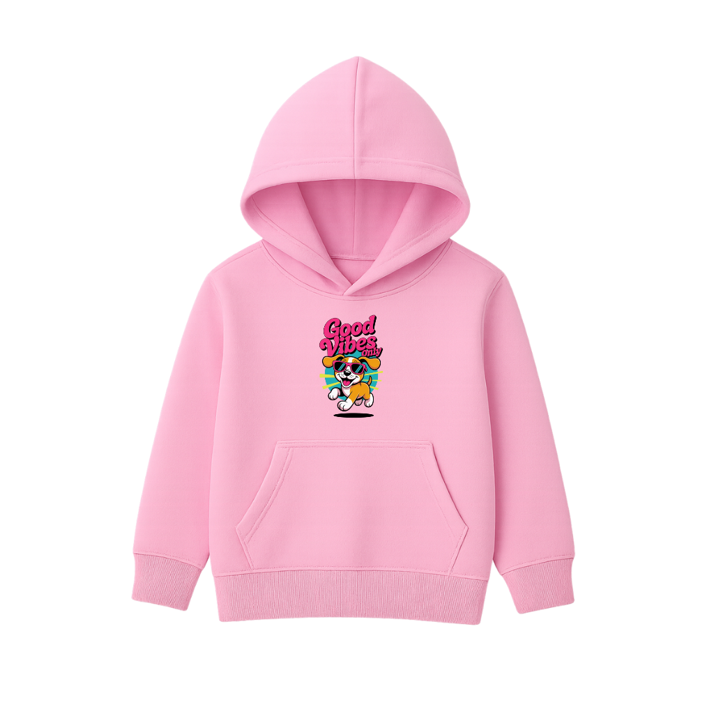Good Vibes Printed Hooded for Kids