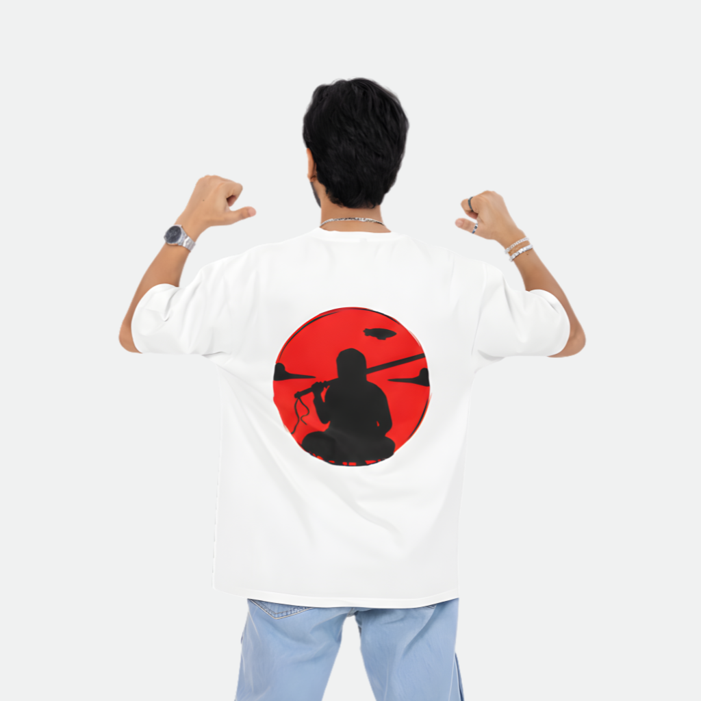 Men’s Ninja Sword Drop Shoulder Tee