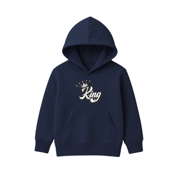 KING Logo Printed Hooded for Kids