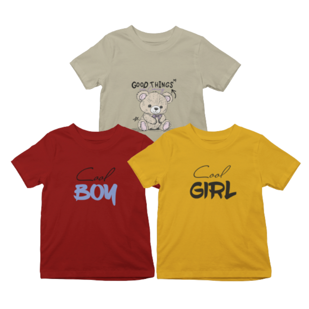 Kids T-Shirt Bundle Pack of 3