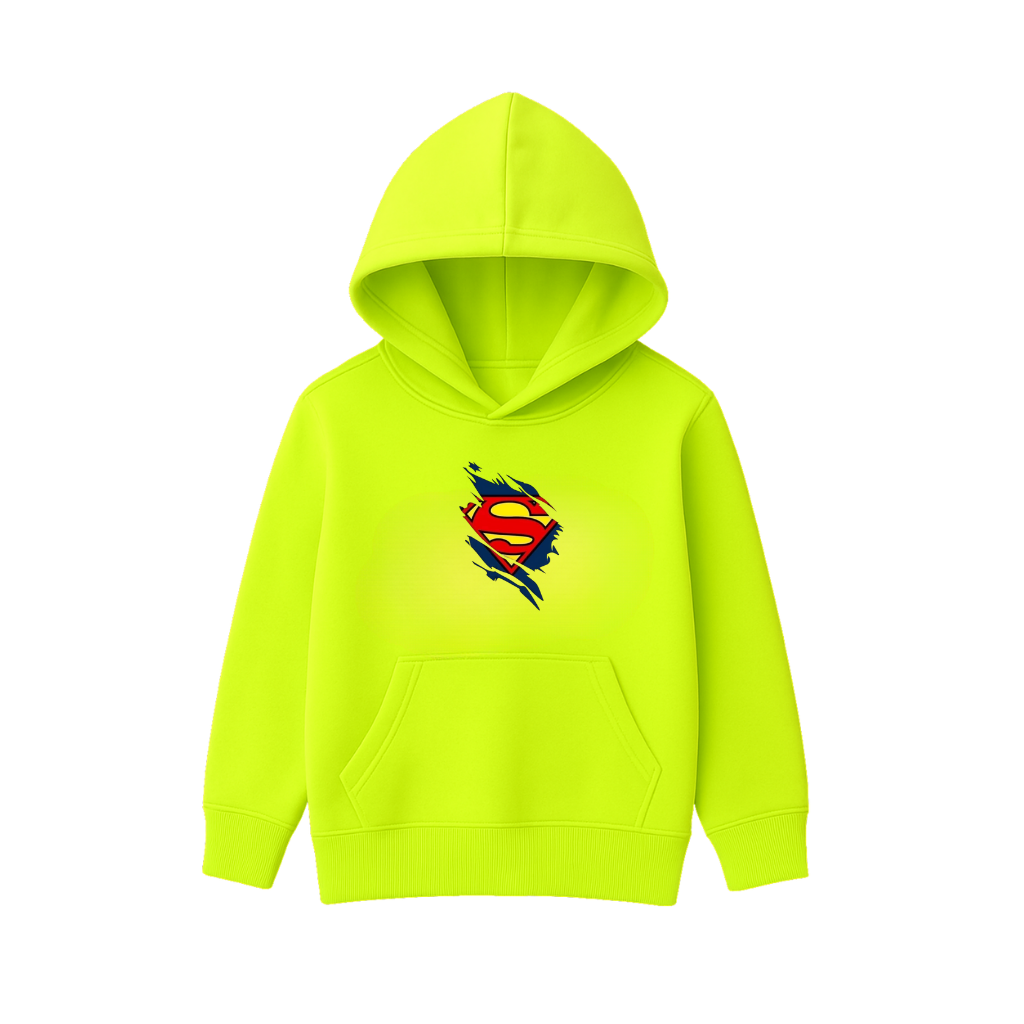 Superman Logo Printed Hooded for Kids