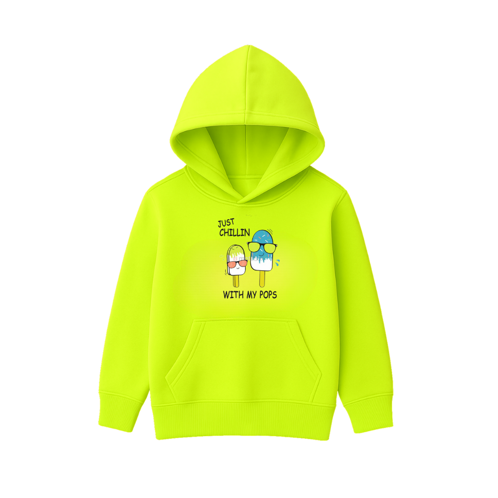 Just Chillin Printed Hooded for Kids