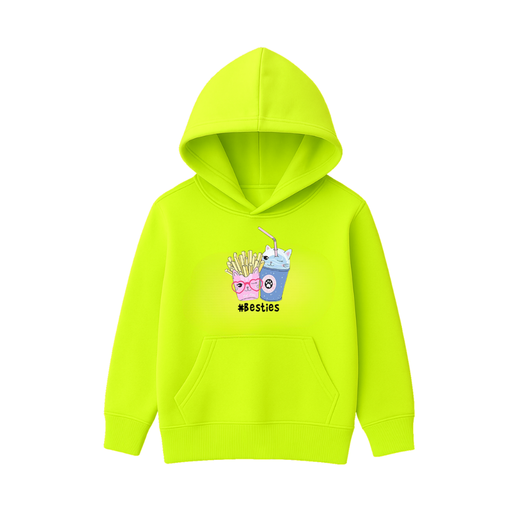 Fries & Shake Besties Printed Hooded for Kids