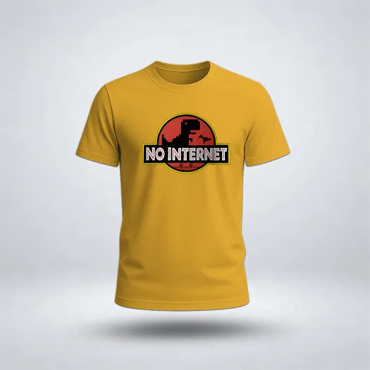 No Internet Graphic Tee for Men's
