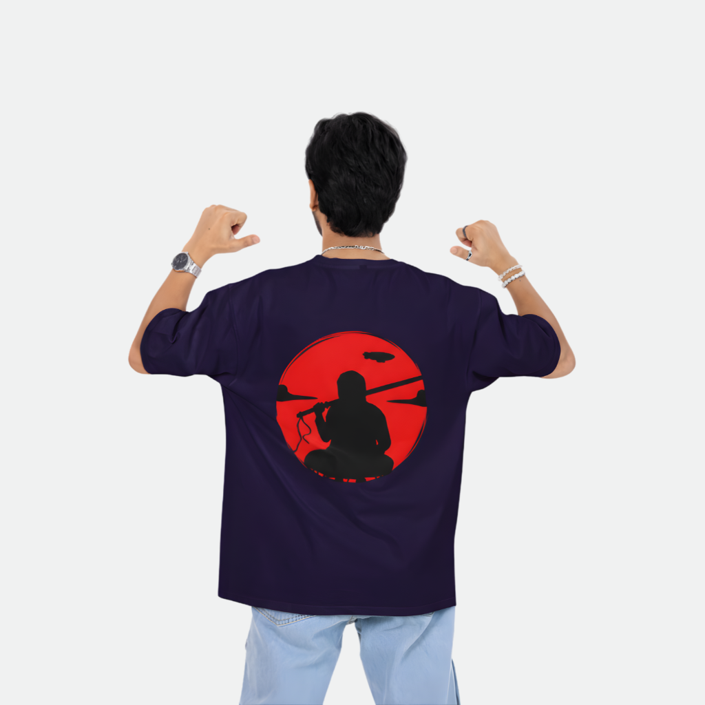 Men’s Ninja Sword Drop Shoulder Tee