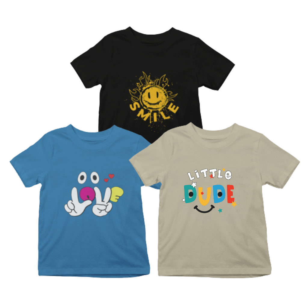 Kids T-Shirt Bundle Pack of 3