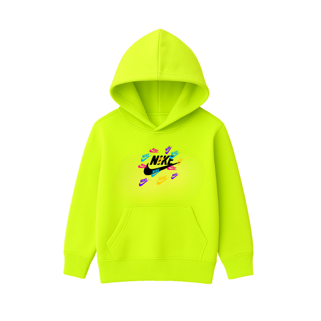Multicolored Printed Hooded for Kids