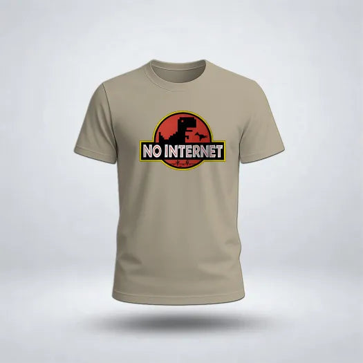 No Internet Graphic Tee for Men's