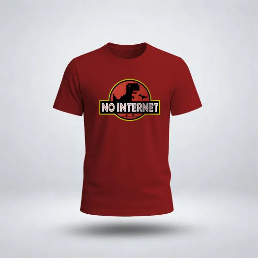 No Internet Graphic Tee for Men's