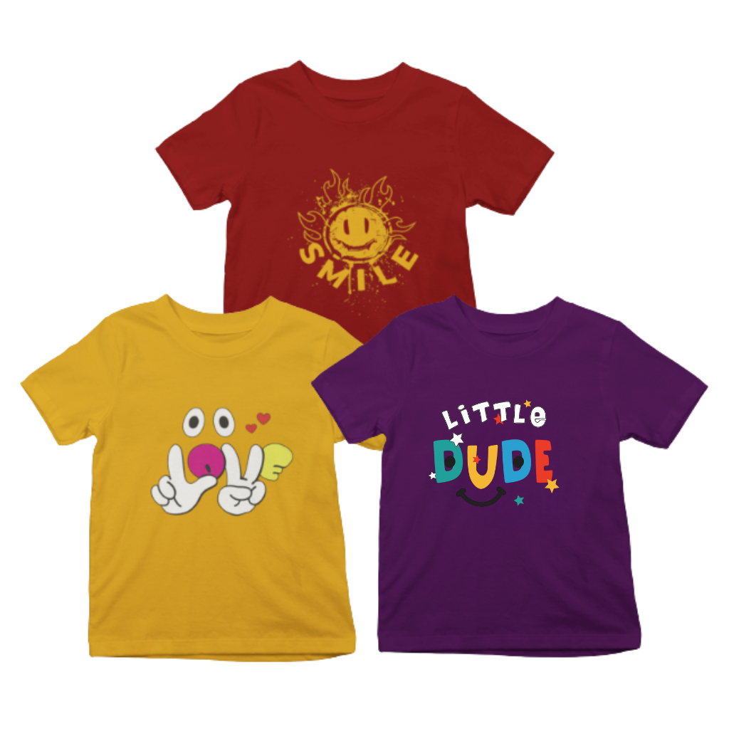 Kids T-Shirt Bundle Pack of 3