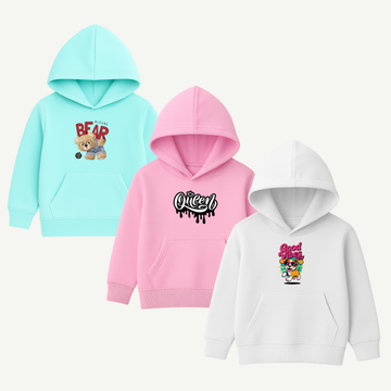 Printed Hoodies Bundle for KIDS Pack of 3