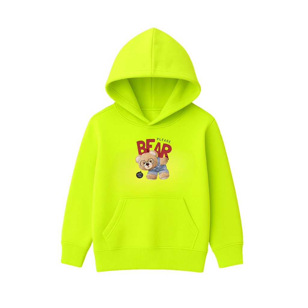 Please Bear Printed Hooded for Kids