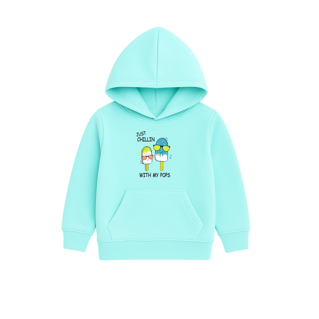 Just Chillin Printed Hooded for Kids