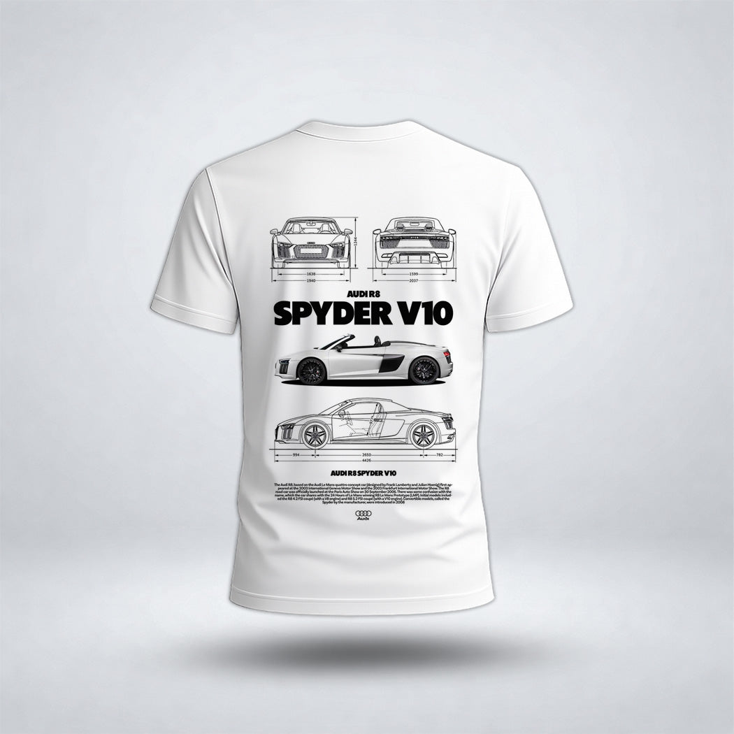 Men's Drop Shoulder Sypder-V10 Car Tee